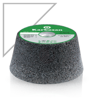 Karbosan Çanak Taşlama Taşı T11 Konik 100x50xM14 mm SC 24 L5 BB 24 Kum - KAR914220