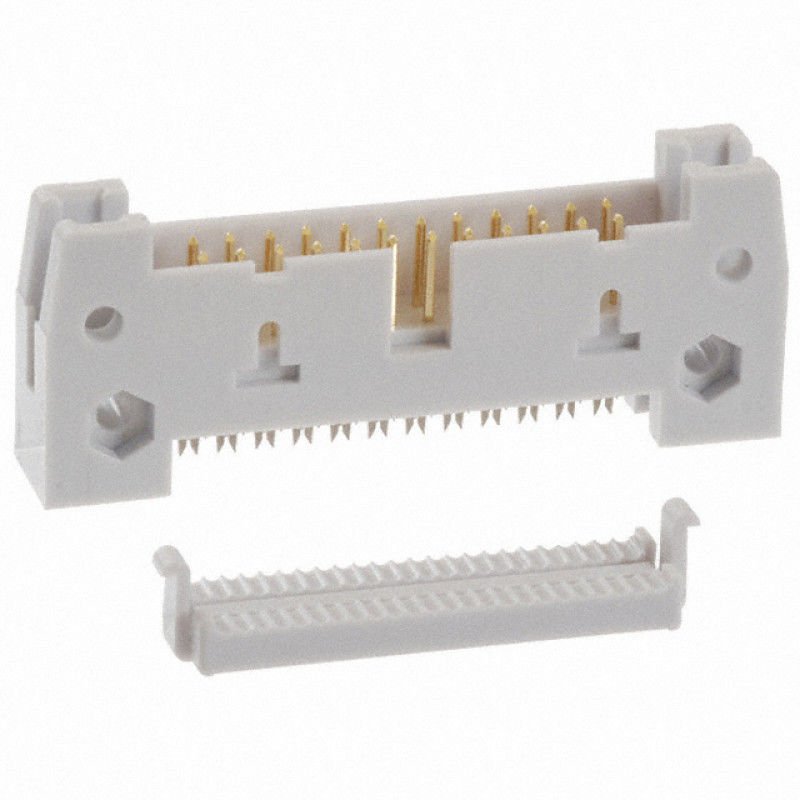 Assmann Pcb Konnektör, 60 Pin Erkek, Kalay Kaplama, Uzun Kilitli