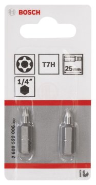 Bosch Vidalama Ucu Extra Hard T7Hx25 mm (2 Adet) - 2608522006