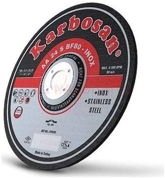 Karbosan Paslanmaz Çelik (Inox) Kesme Disk T41 Düz 125x2,5x22,23 mm AA 24 S BF80 - KAR910200