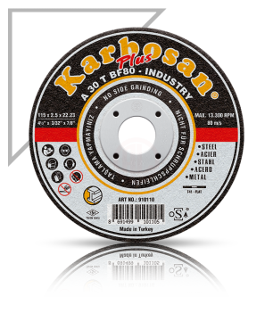 Karbosan Endüstriyel Metal Plus Kesme Disk T41 Düz 230x3,0x22,23 mm A 30 T BF80 - KAR910140