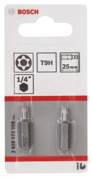 Bosch Vidalama Ucu Extra Hard T9Hx25 mm (2 Adet) - 2608522008