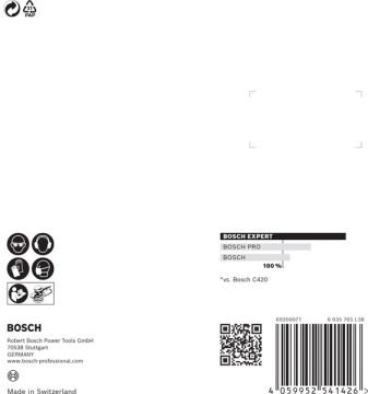 Bosch Expert Zımpara Kağıdı C470 125 Mm 60 Kum 8 Delikli 5 Li Paket - 2608900804