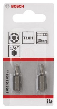 Bosch Vidalama Ucu Extra Hard T10Hx25 mm (2 Adet) - 2608522009