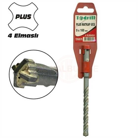 Todrill TD50579 SDS-Plus 4 Elmaslı Matkap Uç 10x110 mm
