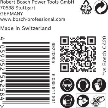 Bosch Expert Zımpara Kağıdı C470 150 M 100 Kum 6 Delikli 50 Li Paket - 2608900920