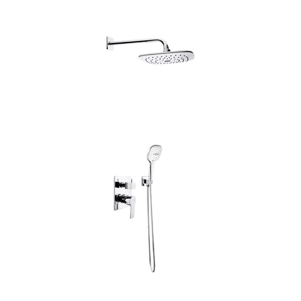 Kas Fione 2 Yollu Ankastre Duş Takımı - Kare