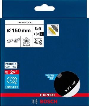 Bosch Zımpara Tabanı Çok Delikli 150 mm Yumuşak (GEX 40-150) - 2608900006