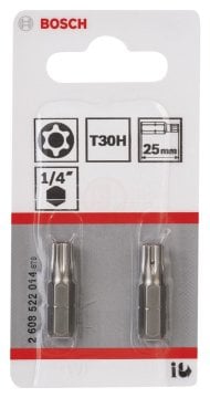 Bosch Vidalama Ucu Extra Hard T30Hx25 mm (2 Adet) - 2608522014