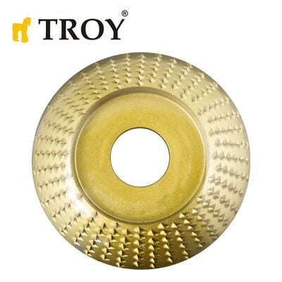 TROY 25073 Avuç Taşlamalar için Ahşap Törpü Diski, Yarı Küre