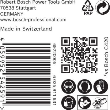 Bosch Expert Zımpara Kağıdı C470 150 M 120 Kum 6 Delikli 50 Li Paket - 2608900921