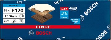 Bosch Expert Zımpara Kağıdı C470 150 M 120 Kum 6 Delikli 50 Li Paket - 2608900921