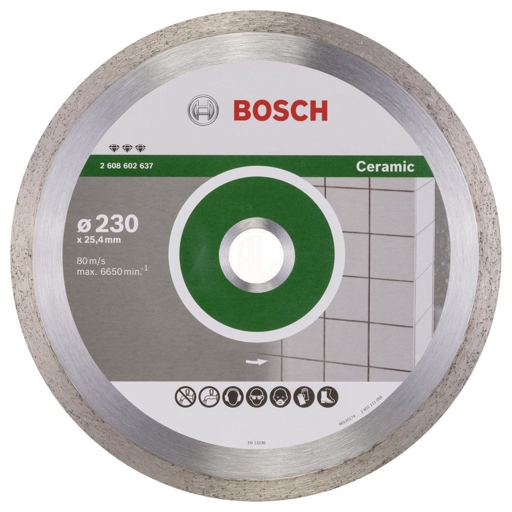Bosch Elmas Kesme Diski Best For Ceramic 230x25,40 mm - 2608602637