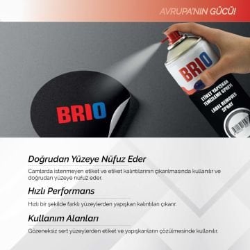 Brio Etiket Yapışkan Temizleme Spreyi Etiket Sökücü Sprey 200 Ml