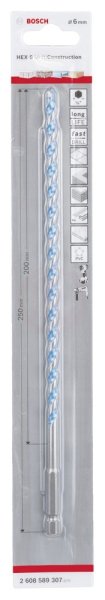 Bosch Hex-9 Çok Amaçlı Matkap Ucu Altıgen 6X250 Mm - 2608589307