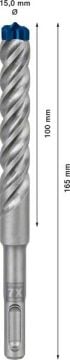 Bosch Kırıcı Delici Uç SDS-Plus-7X Expert 15x165 mm (1 Adet) - 2608900127