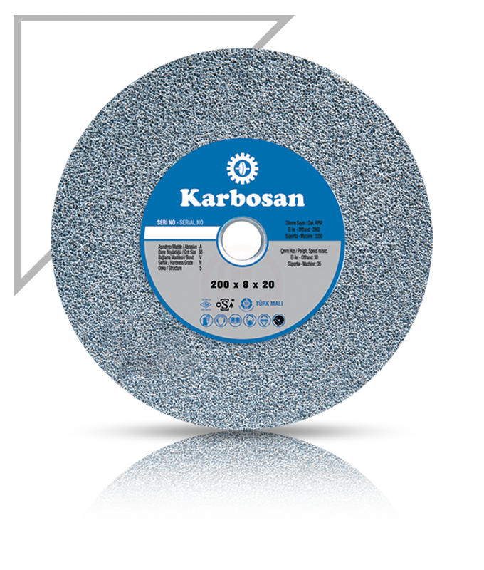 Karbosan NK Taşlama Taşı T1 Düz 200x25x20 mm 46 Kum - KAR920080