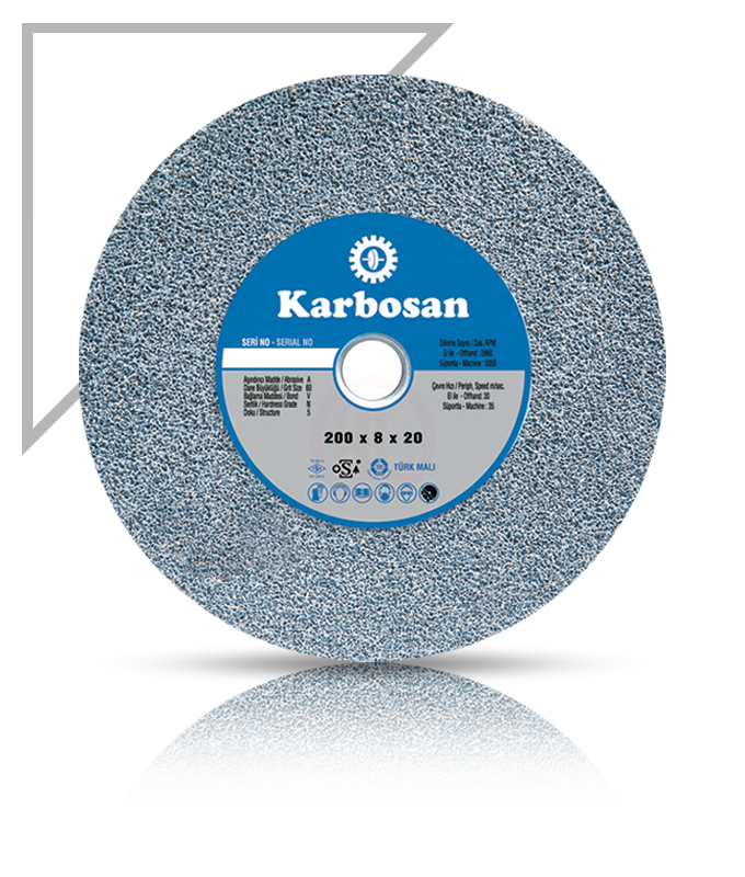 Karbosan NK Taşlama Taşı T1 Düz 200x25x20 mm 46 Kum - KAR920080