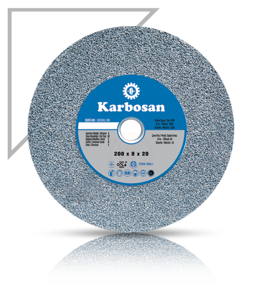 Karbosan NK Taşlama Taşı T1 Düz 200x25x20 mm 46 Kum - KAR920080