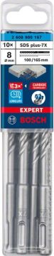 Bosch Kırıcı Delici Uç SDS-Plus-7X Expert 8x165 mm (10 Adet) - 2608900167