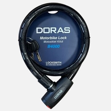 Doras B4000 Anahatarlı Motosiklet Kilidi 120X10