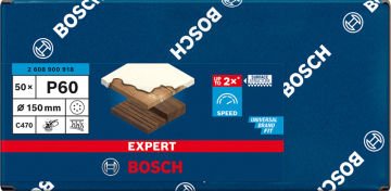 Bosch Expert Zımpara Kağıdı C470 150 M 60 Kum 6 Delikli 50 Li Paket - 2608900918