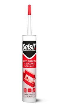 Selsil Genel Amaçlı Silikon 280 ml Alüminyum Gri (RAL9022)