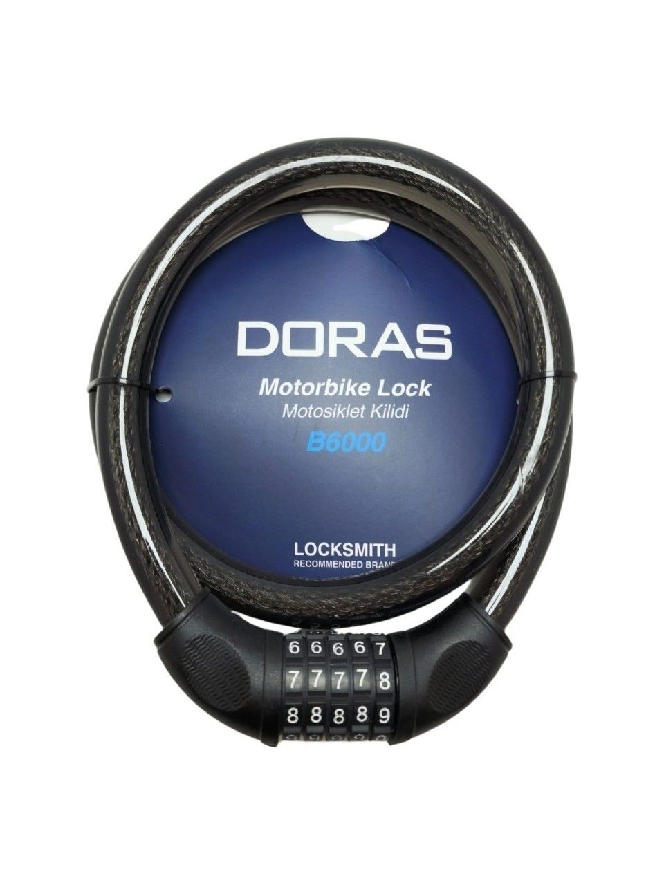 Doras B6000 Şifreli Motosiklet Kilidi 120X20 Doras