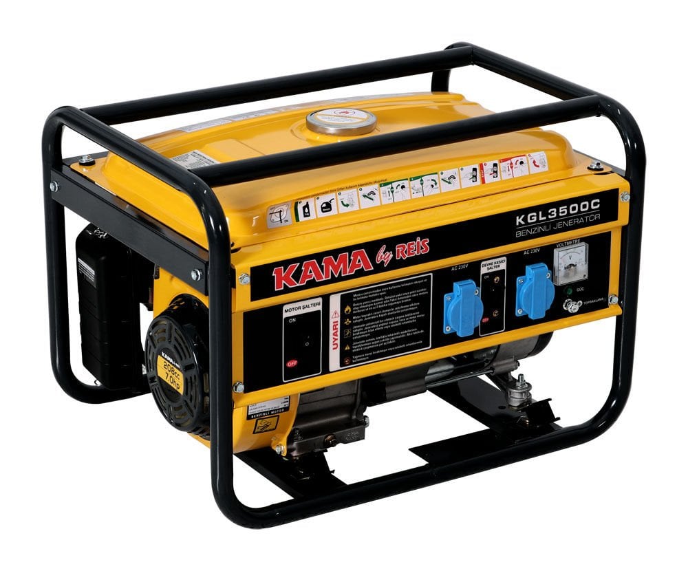 Kama By Reis Benzinli Jeneratör 2.8 Kw/3.5 Kva - KBRKGL3500C