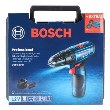 Bosch GSB 120-LI + 23 Parça Vidalama Seti