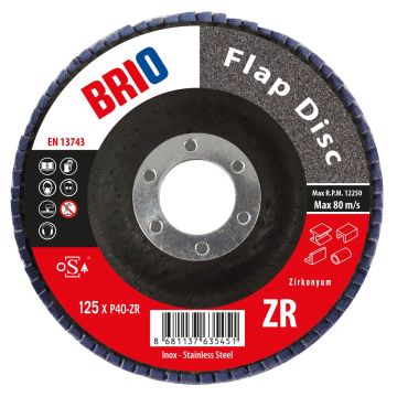 Brio Flap Disk 125XP40 Zr