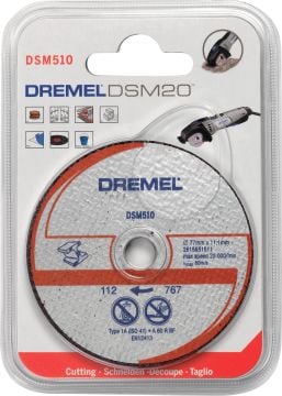 Dremel Dsm510 Metal Ve Plastik Kesme Diski 20,0 Mm - 2615S510Ja