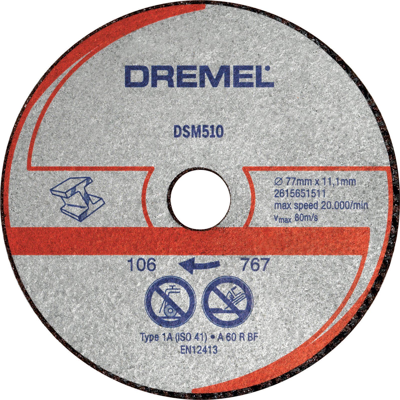 Dremel Dsm510 Metal Ve Plastik Kesme Diski 20,0 Mm - 2615S510Ja