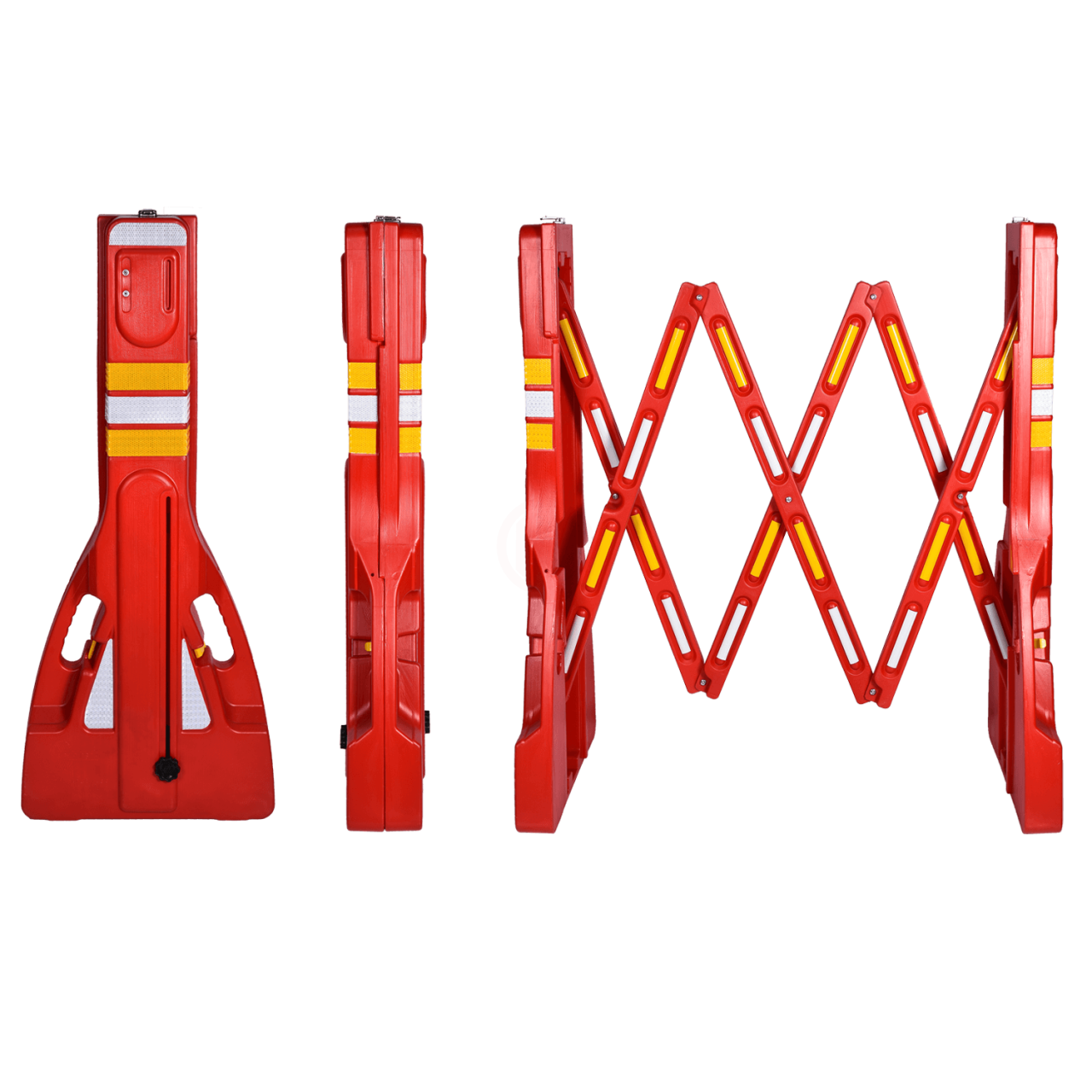 MFK Plastik Akordiyon Bariyer Kırmızı - MFK7001