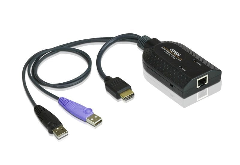 Aten Hdmı Usb Sanal Medya Kvm Adaptörü, Akıllı Kart Okuyucusu İle Birlikte
