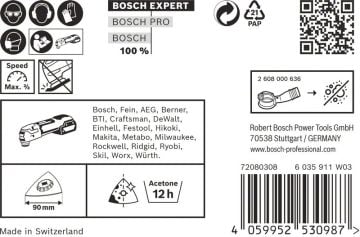 Bosch Starlock Aksesuarı / Expert Starlock Testere Ucu MM AVZ90RT2 (10 Adet) - 2608900046
