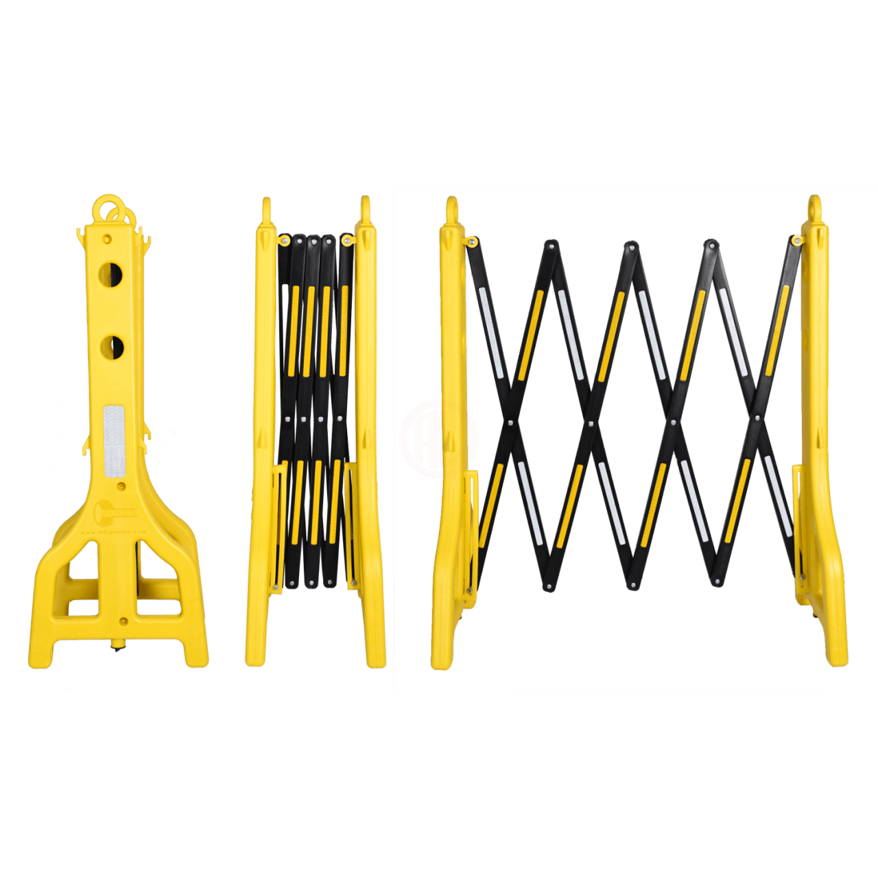 MFK Plastik Akordiyon Bariyer Sarı - MFK7002