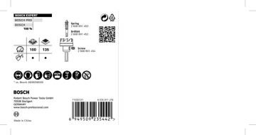 Bosch Delik Açma Testeresi Expert Carbide Metal 120 mm - 2608901451