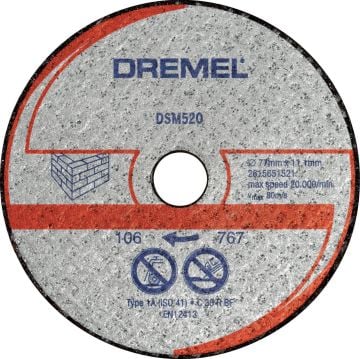 Dremel Dsm520 Duvar Kesme Diski 20 Mm - 2615S520Ja