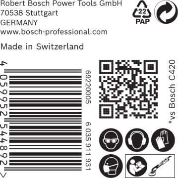Bosch Expert Zımpara Kağıdı C470 225 M 150 Kum 19 Delikli 25 Li Paket - 2608901151
