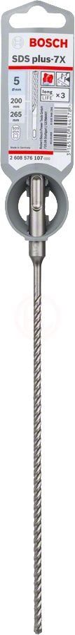 Bosch SDS Plus-7X Kırıcı Delici Uç 5,0x265 mm (1 Adet) - 2608576107
