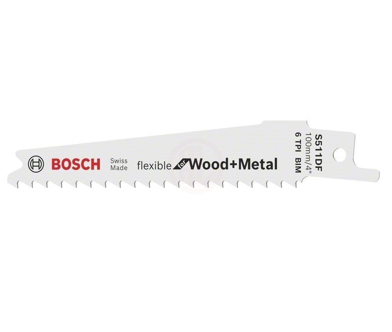 Bosch Panter Testere Bıçağı Flexible For Wood And Metal S 511 DF 100 mm (5 Adet) - 2608657723