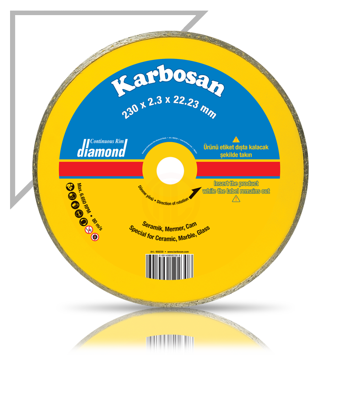 Karbosan Sürekli Elmas Kesici Normal 180x2,0x22,23 mm - KAR950220