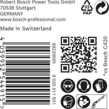 Bosch Expert Zımpara Kağıdı C470 225 M 220 Kum 19 Delikli 25 Li Paket - 2608901153