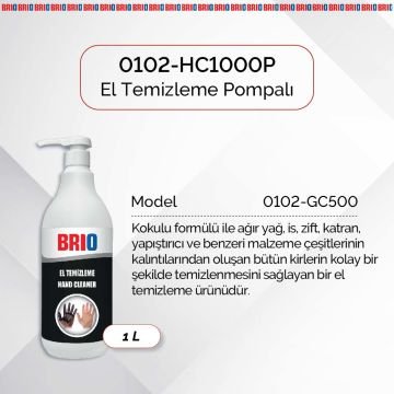 Brio El Temizleme Pastası 1000 Ml Portakal Pompalı