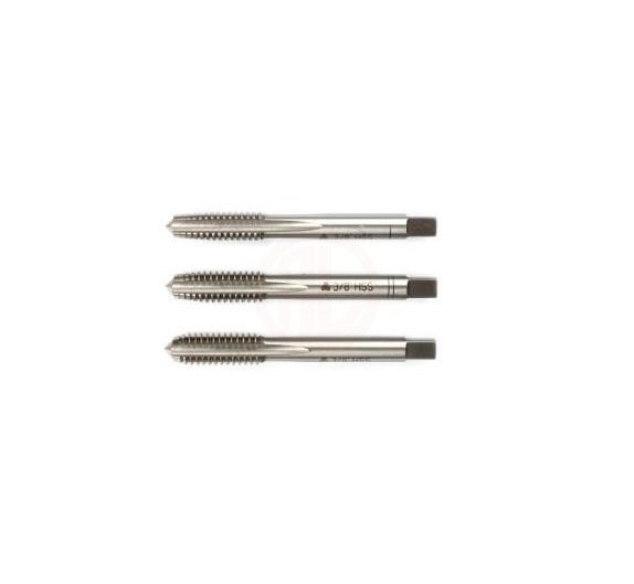 MTE Whitworth Normal Vidalı 3 Lü Takım Kılavuzu HSS DIN 351 MTE Normu W 1/4 İnç x 50 mm