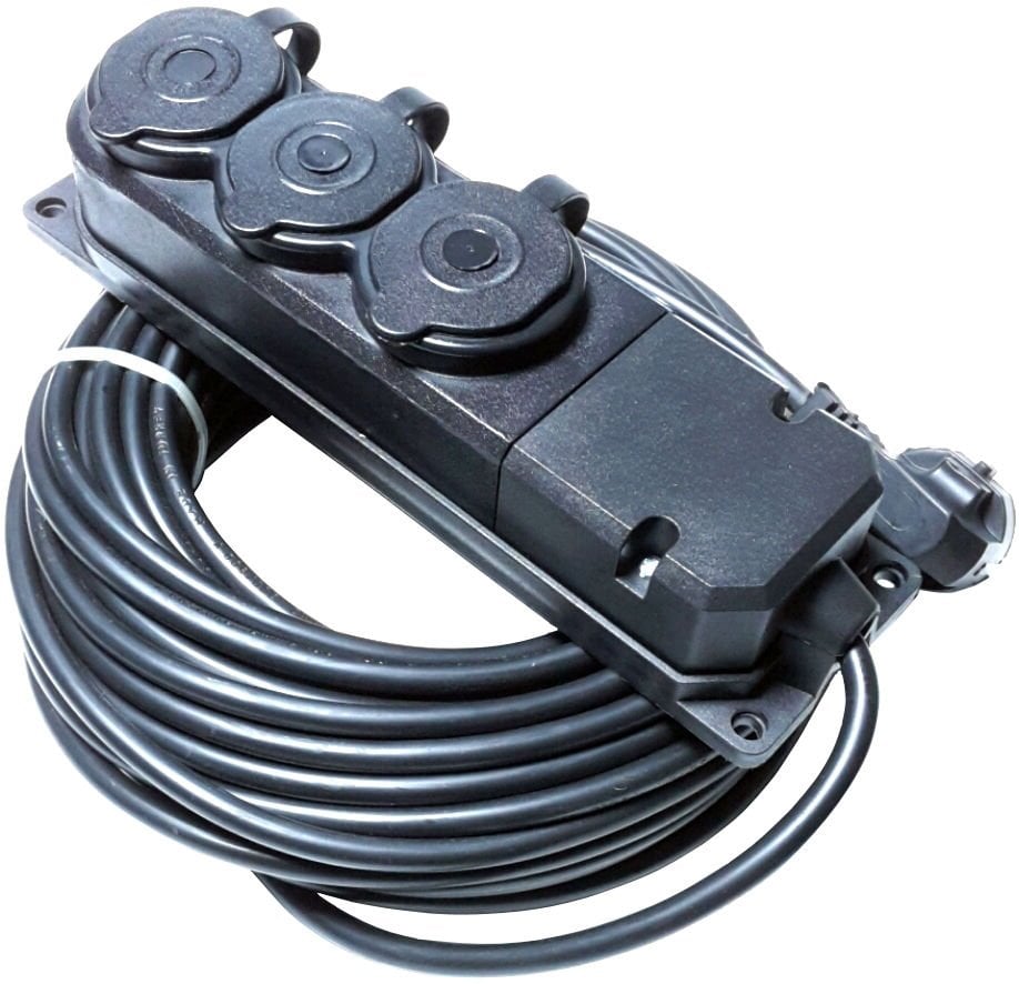 Topart 3 Lü Grup Prizli Uzatma Kablosu 30 Mt - TPRT01559