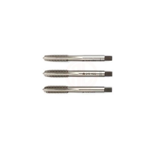 MTE Whitworth Normal Vidalı 3 Lü Takım Kılavuzu HSS DIN 351 MTE Normu W 5/8 İnç x 80 mm