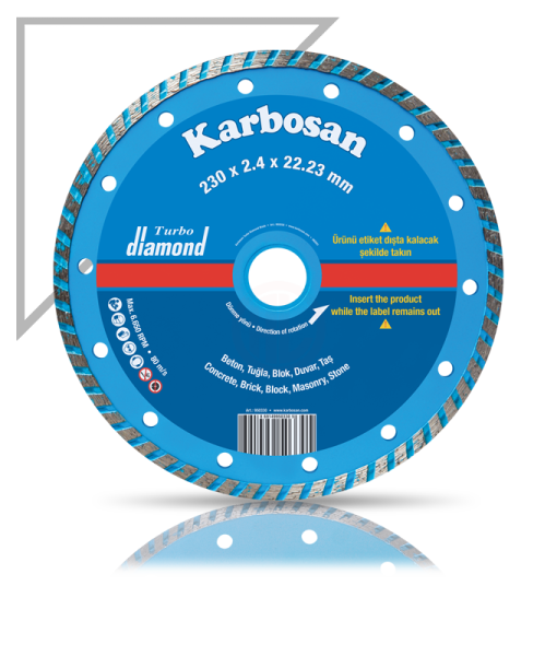 Karbosan Turbo Elmas Kesici Normal 180x2,2x22,23 mm - KAR950320