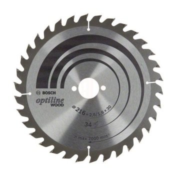 Bosch Daire Testere Bıçağı Optiline Wood 216x30 mm 34 Diş - 2608838409